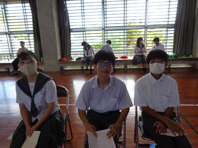 各学年代表あいさつ